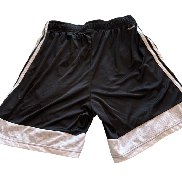 Adidas Black and White Athletic Shorts with Breathable Fabric - Picture 2 of 4